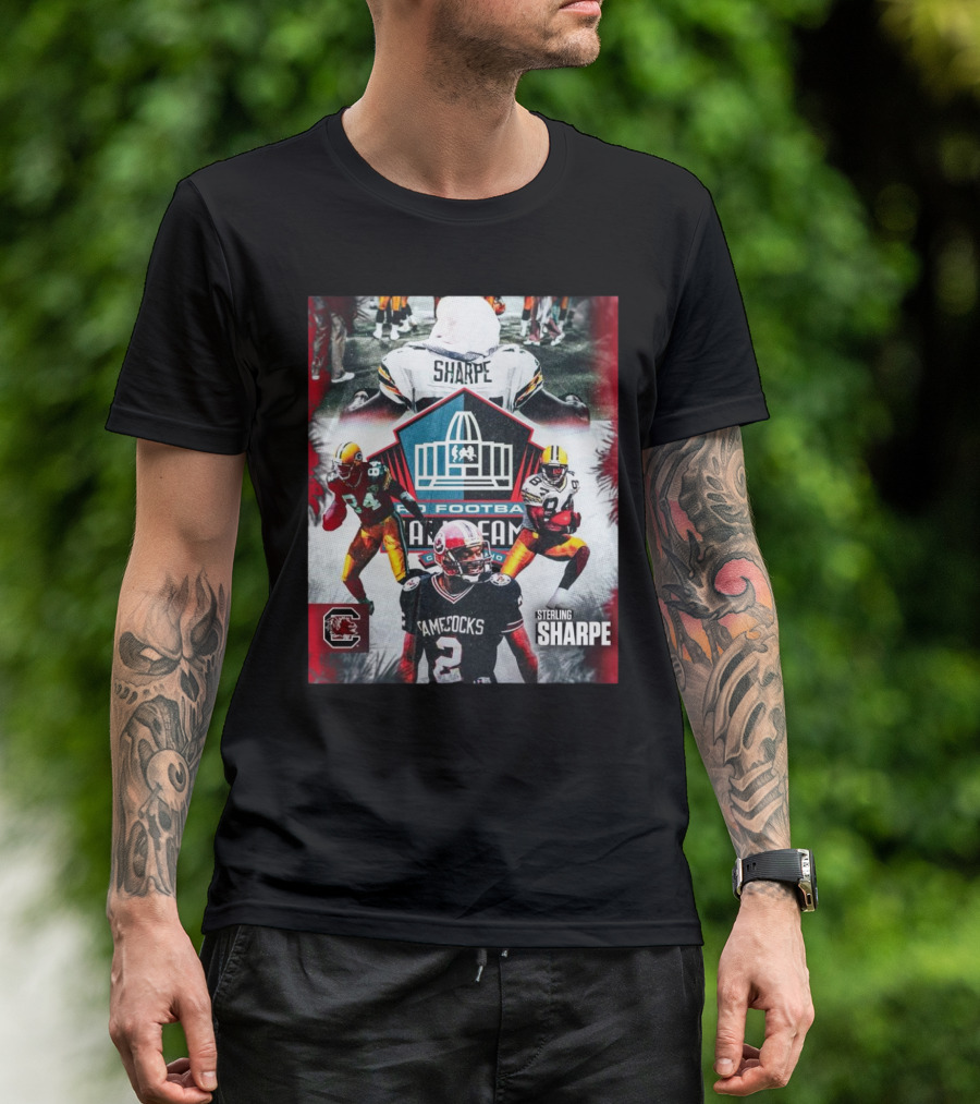 Sterling Sharpe South Carolina Gamecocks Pro Football Hall Of Fame T-Shirt