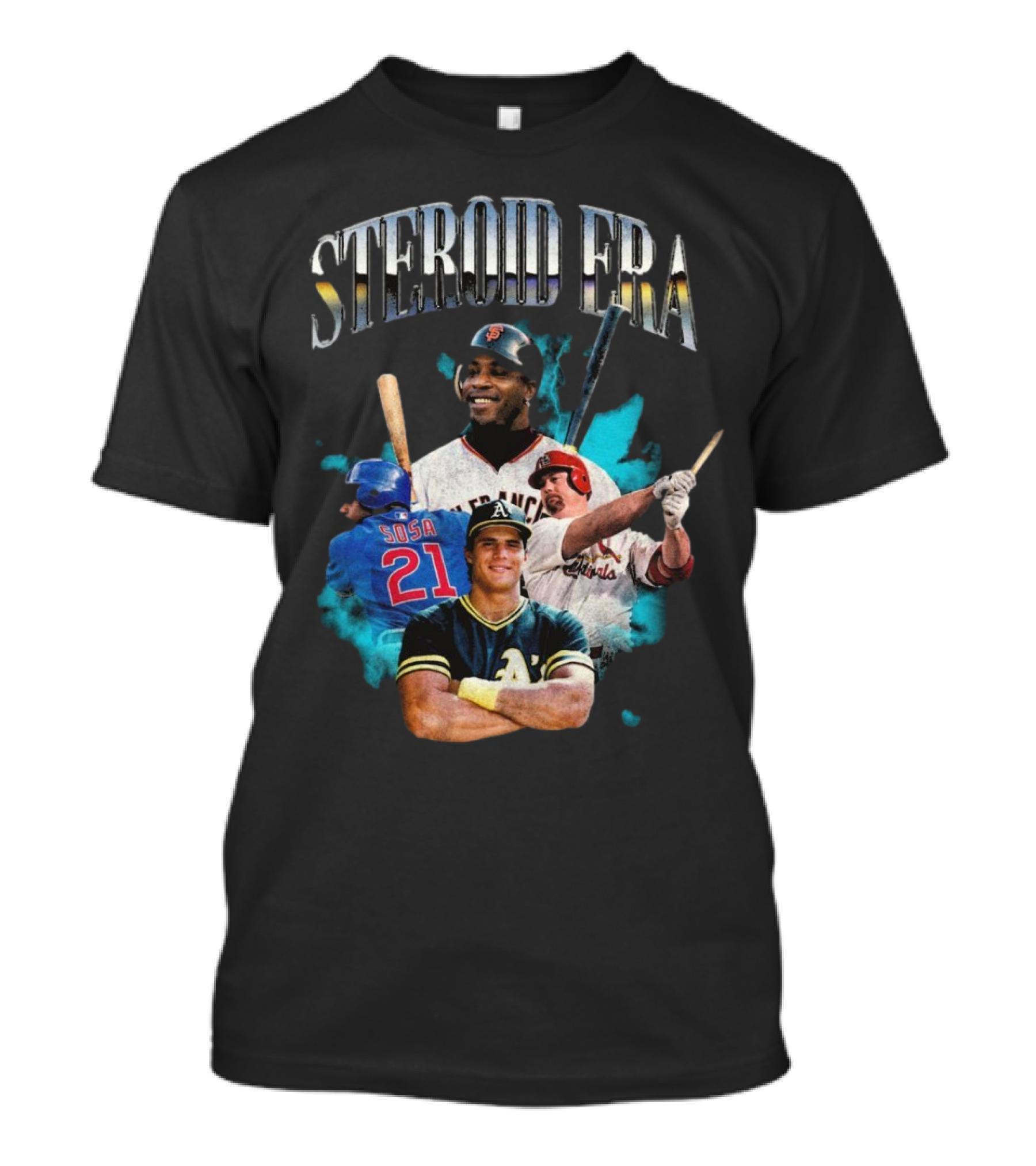 Steroid Era Baseball Legends Collage T-Shirt