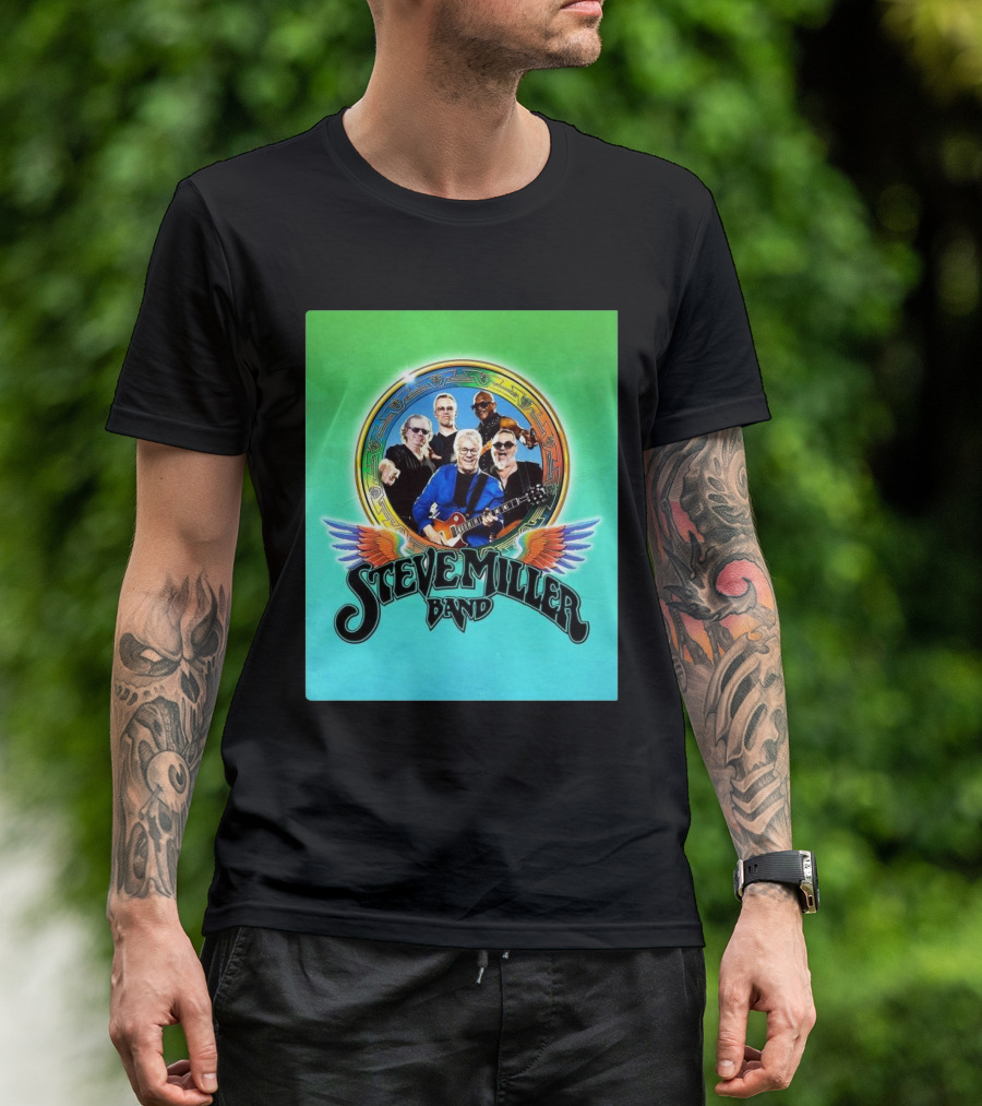Steve Miller Band 2025 Hitting The Road Tour Vintage Winged Artwork T-Shirt