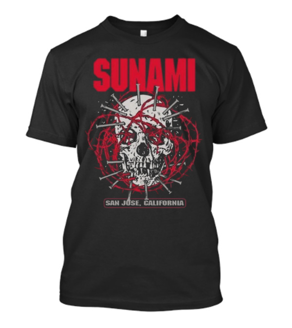 Sunami Skull San Jose California T-Shirt