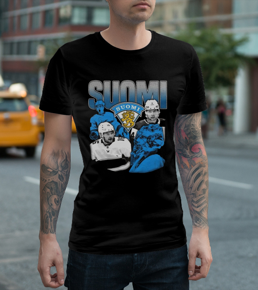Suomi 4 Nations Team Finland Ice Hockey Players T-Shirt