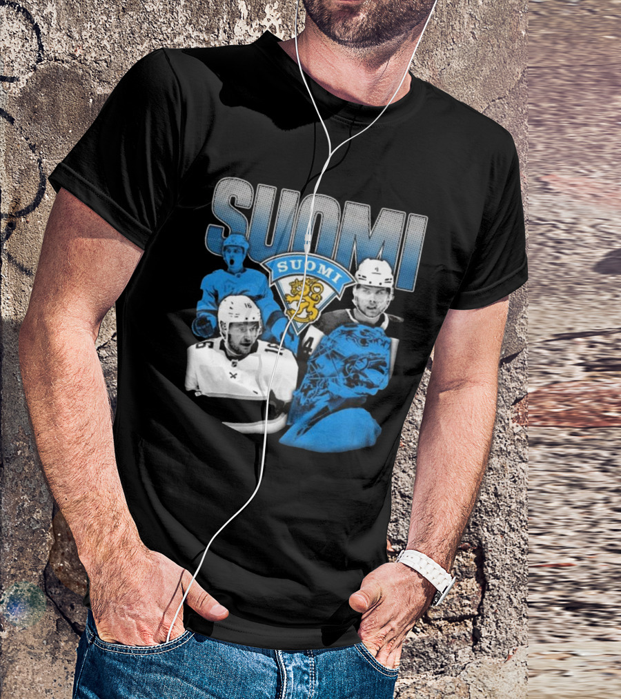 Suomi 4 Nations Team Finland Ice Hockey Players T-Shirt