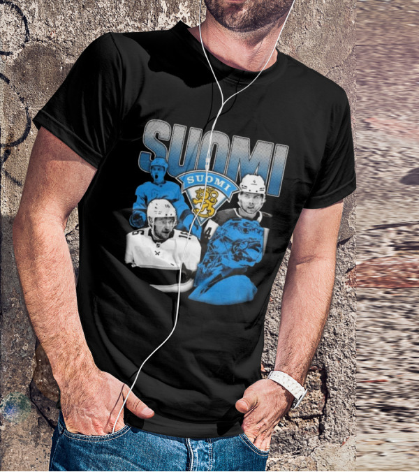 Suomi 4 Nations Team Finland Ice Hockey Players T-Shirt