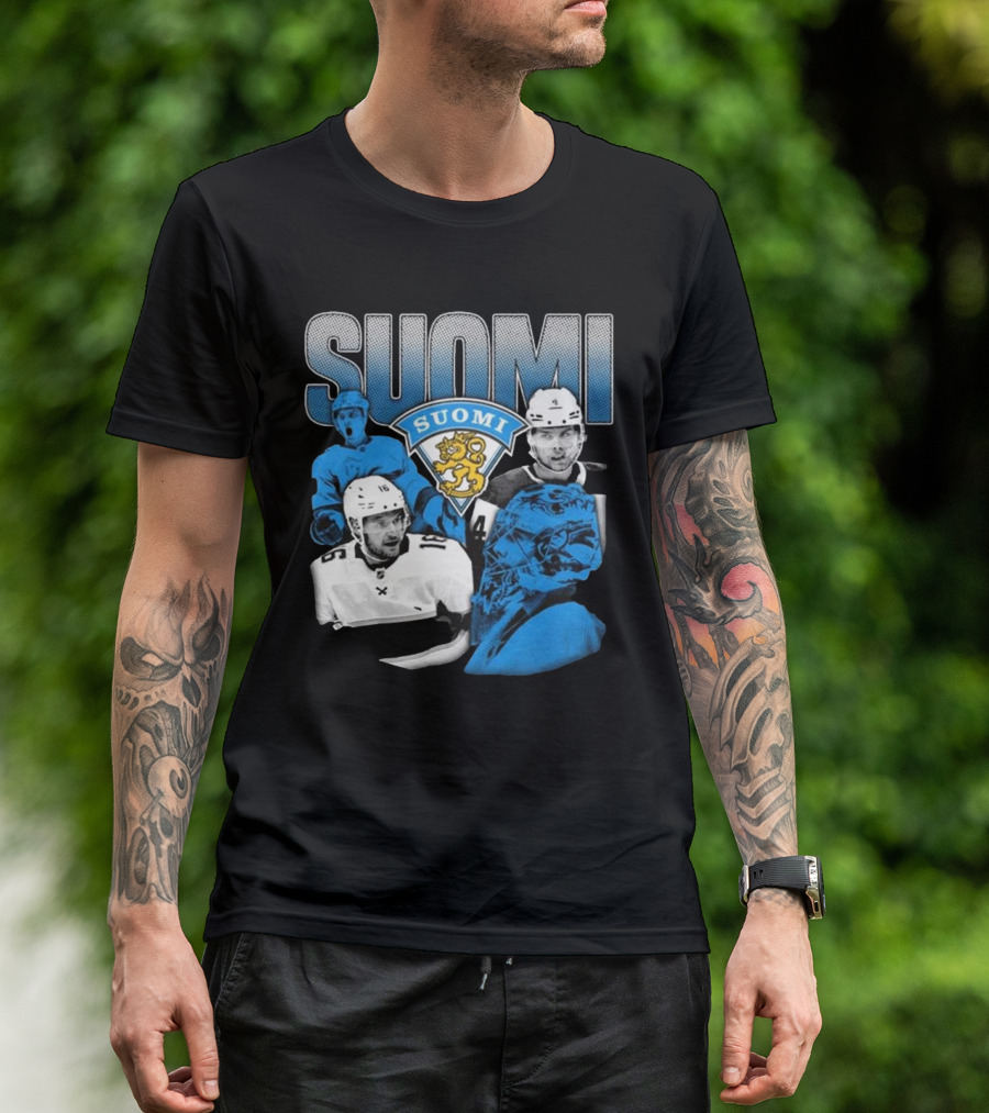 Suomi 4 Nations Team Finland Ice Hockey Players T-Shirt