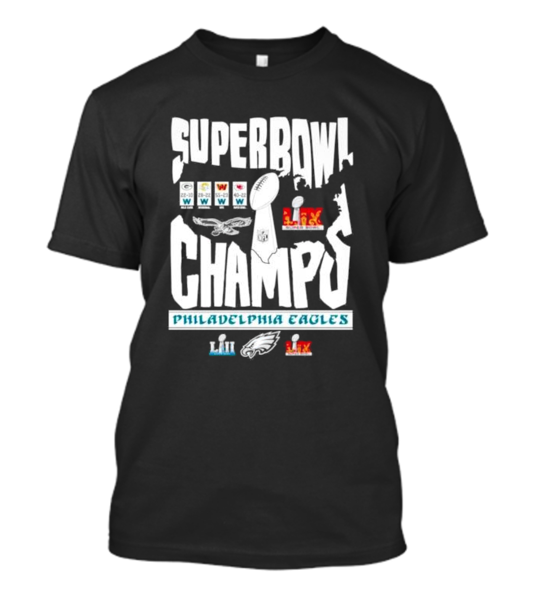 Super Bowl Champs LIX Philadelphia Eagles Winning Legacy T-Shirt