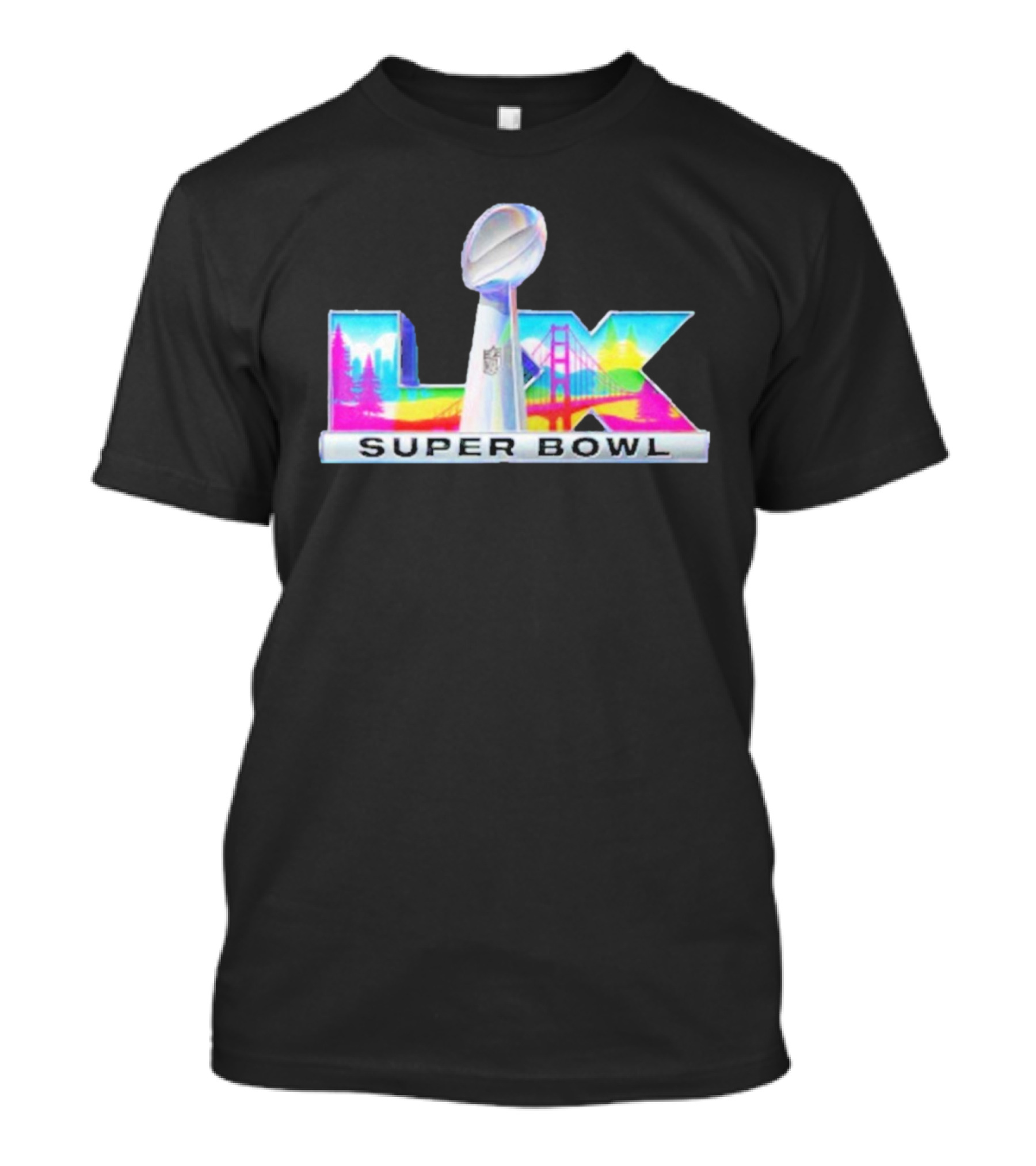 Super Bowl LIX San Francisco Golden Gate Bridge NFL T-Shirt
