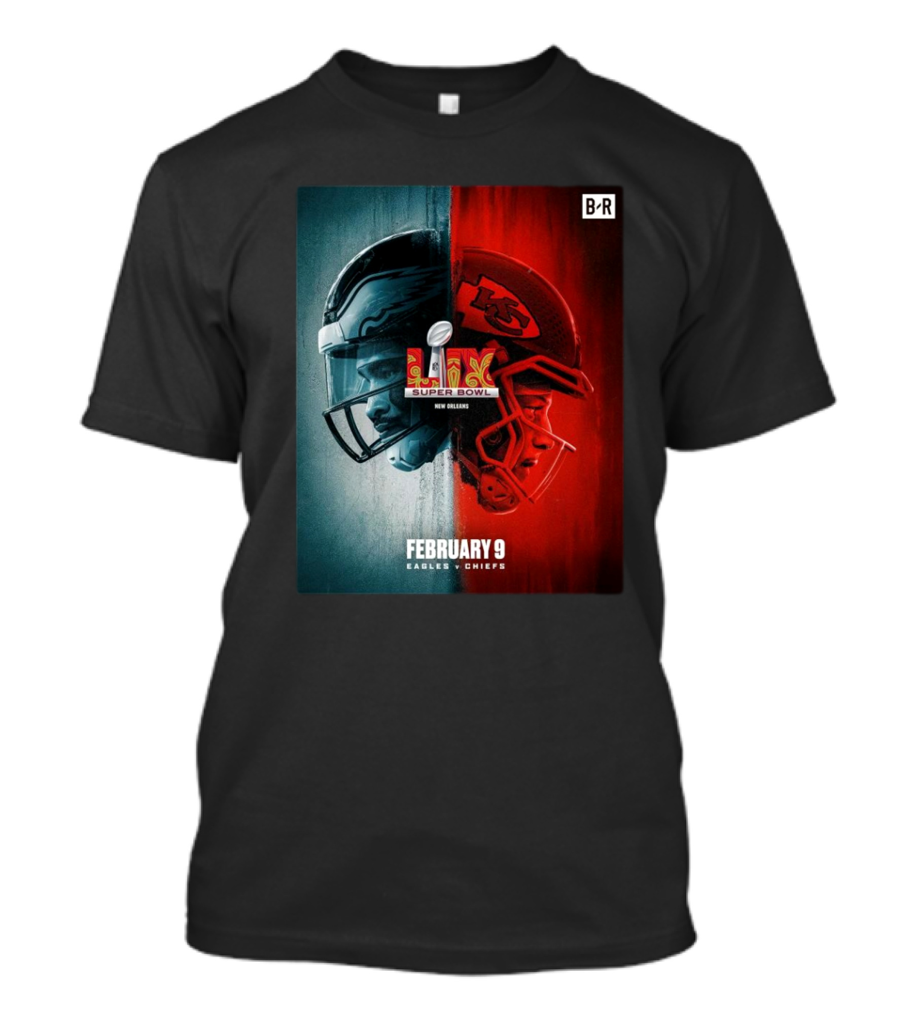 Super Bowl LIX Philadelphia Eagles Vs Kansas City Chiefs New Orleans February 9 T-Shirt