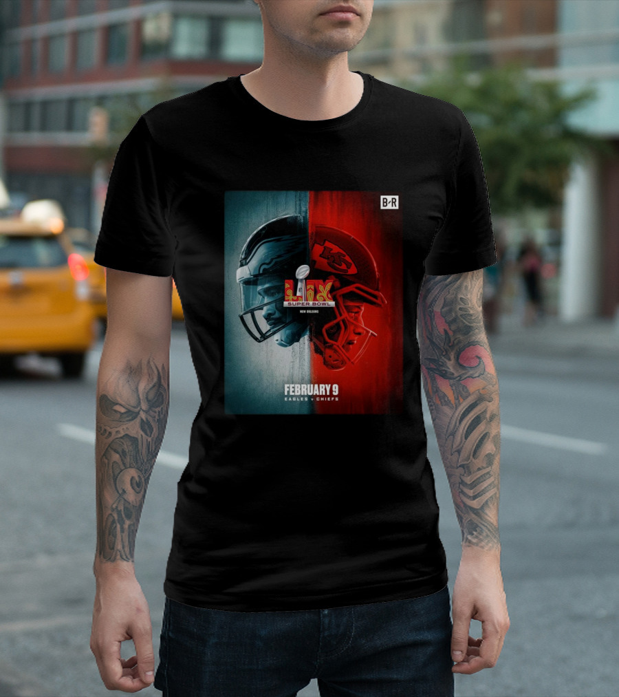 Super Bowl LIX Philadelphia Eagles Vs Kansas City Chiefs New Orleans February 9 T-Shirt