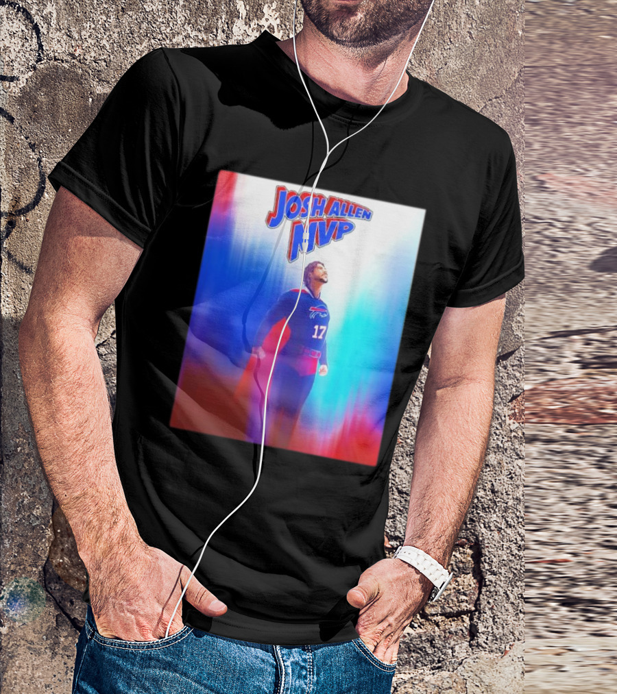 Josh Allen MVP Superman Buffalo Bills 17 T-Shirt