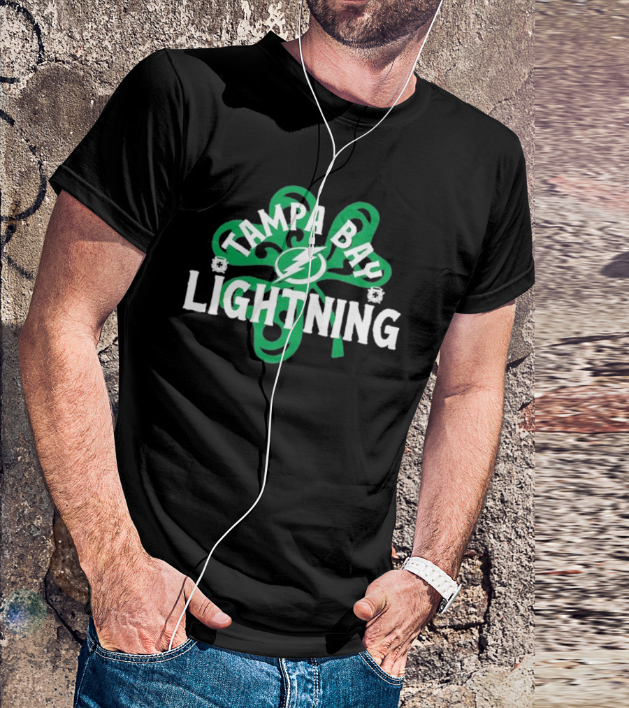 Tampa Bay Lightning St. Patrick’s Day Shamrock T-Shirt
