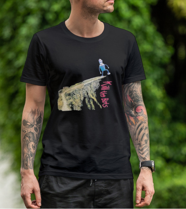 Tari Is For Humans Kill The Bots Robot On Cliff Edge T-Shirt