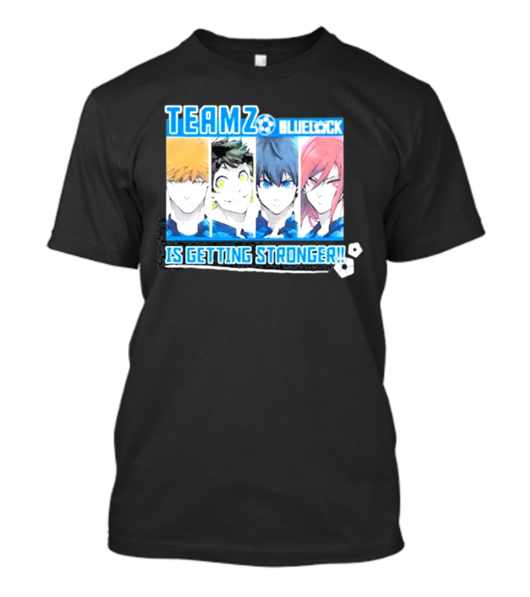 Team Z Bluelock Is Getting Stronger Anime Characters T-Shirt