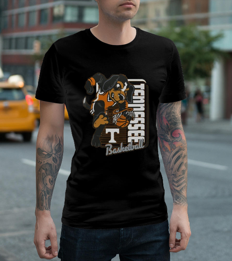 Tennessee Volunteers Basketball Mascot Dunk Comfort Colors 2025 T-Shirt