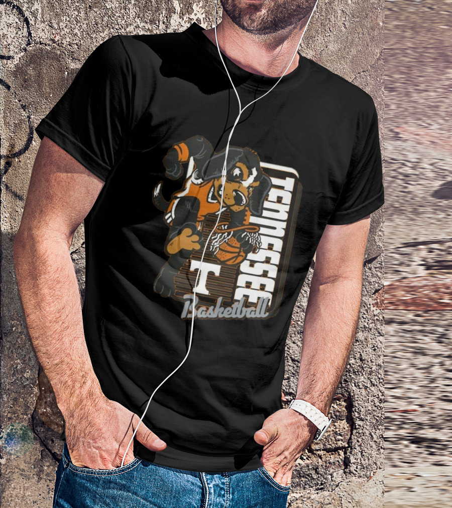 Tennessee Volunteers Basketball Mascot Dunk Comfort Colors 2025 T-Shirt
