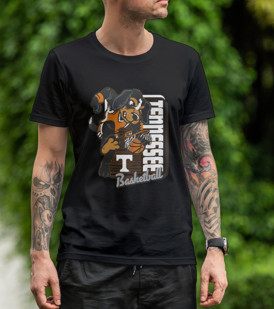 Tennessee Volunteers Basketball Mascot Dunk Comfort Colors 2025 T-Shirt