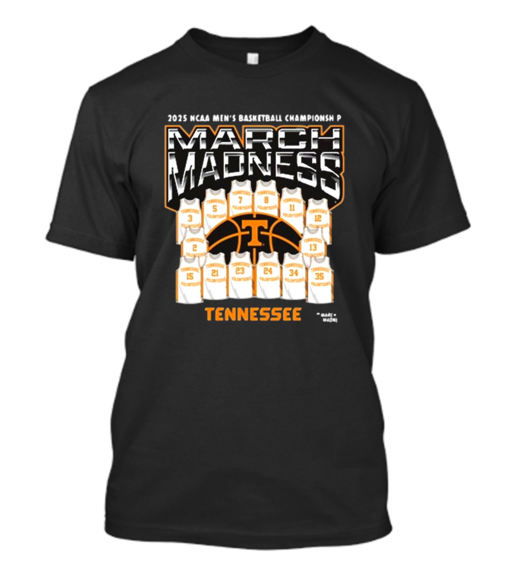 2025 NCAA Men’s Basketball Championship Tennessee Volunteers March Madness T-Shirt