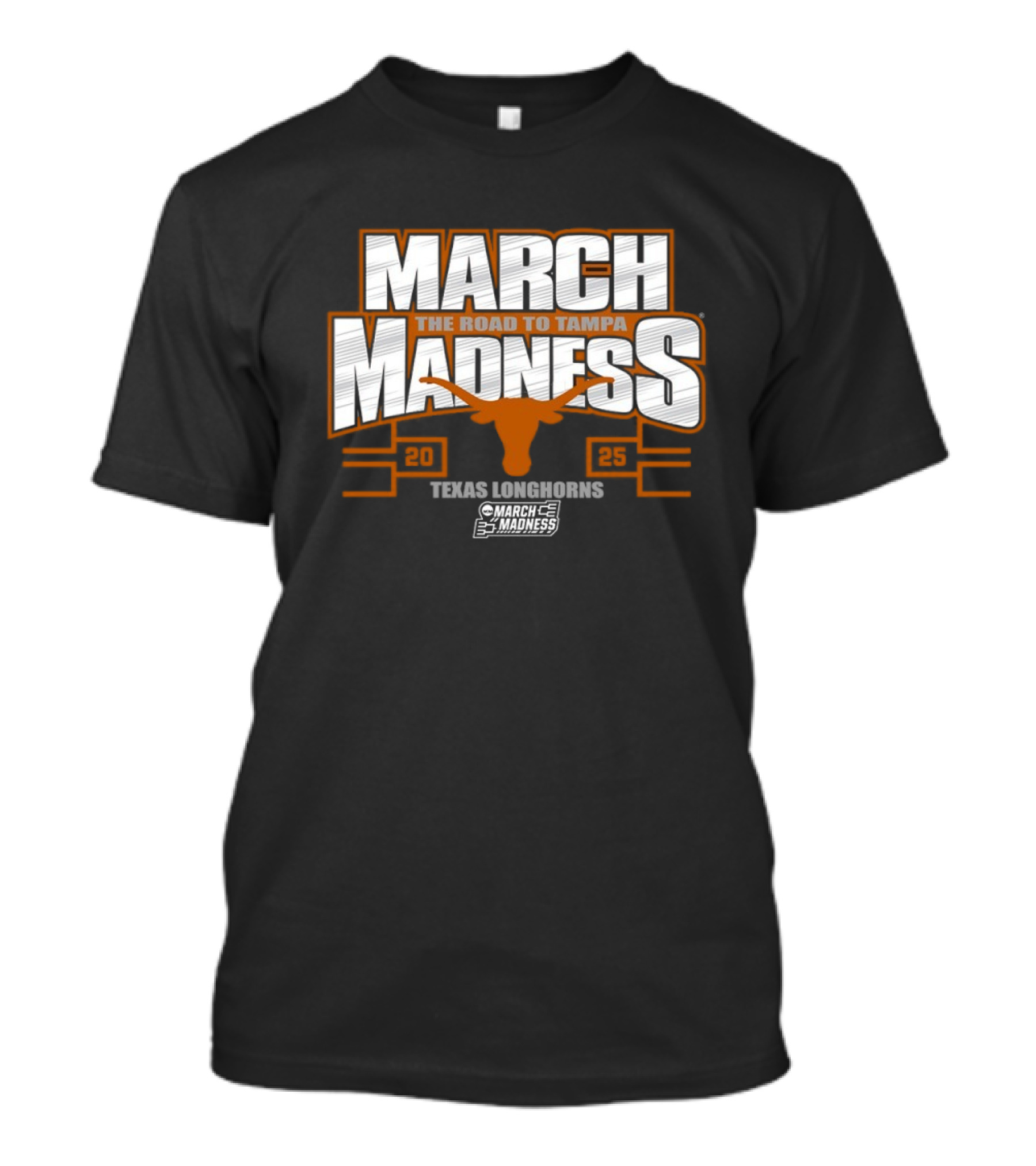 Texas Longhorns March Madness The Road To Tampa 2025 NCAA Women's Basketball Tournament T-Shirt