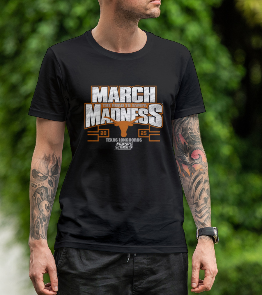 Texas Longhorns March Madness The Road To Tampa 2025 NCAA Women's Basketball Tournament T-Shirt