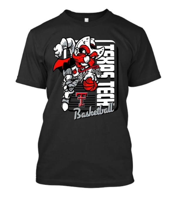 Texas Tech Red Raiders Basketball Mascot Dunk 2025 T-Shirt