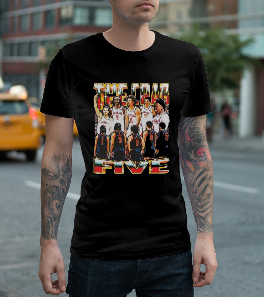 The Crab Five Maryland Basketball Team Spirit T-Shirt