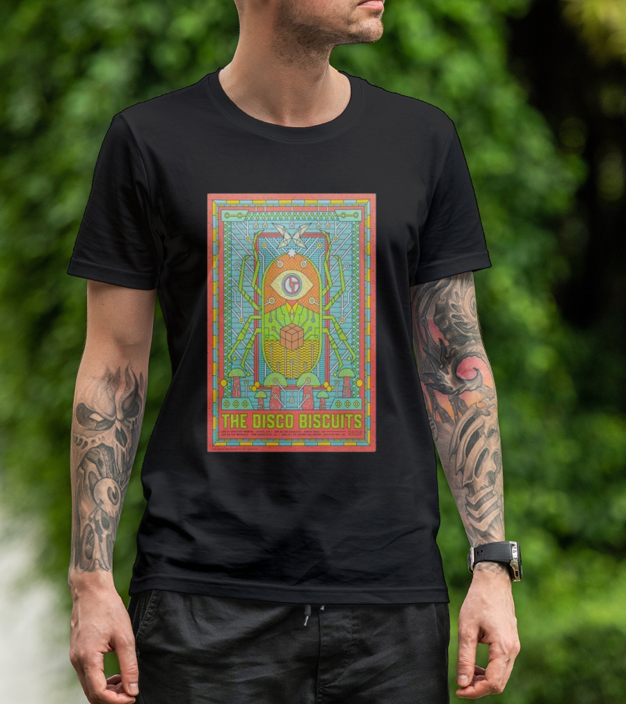 The Disco Biscuits Boulder Theater Santa Cruz Catalyst Crystal Bay 2025 T-Shirt