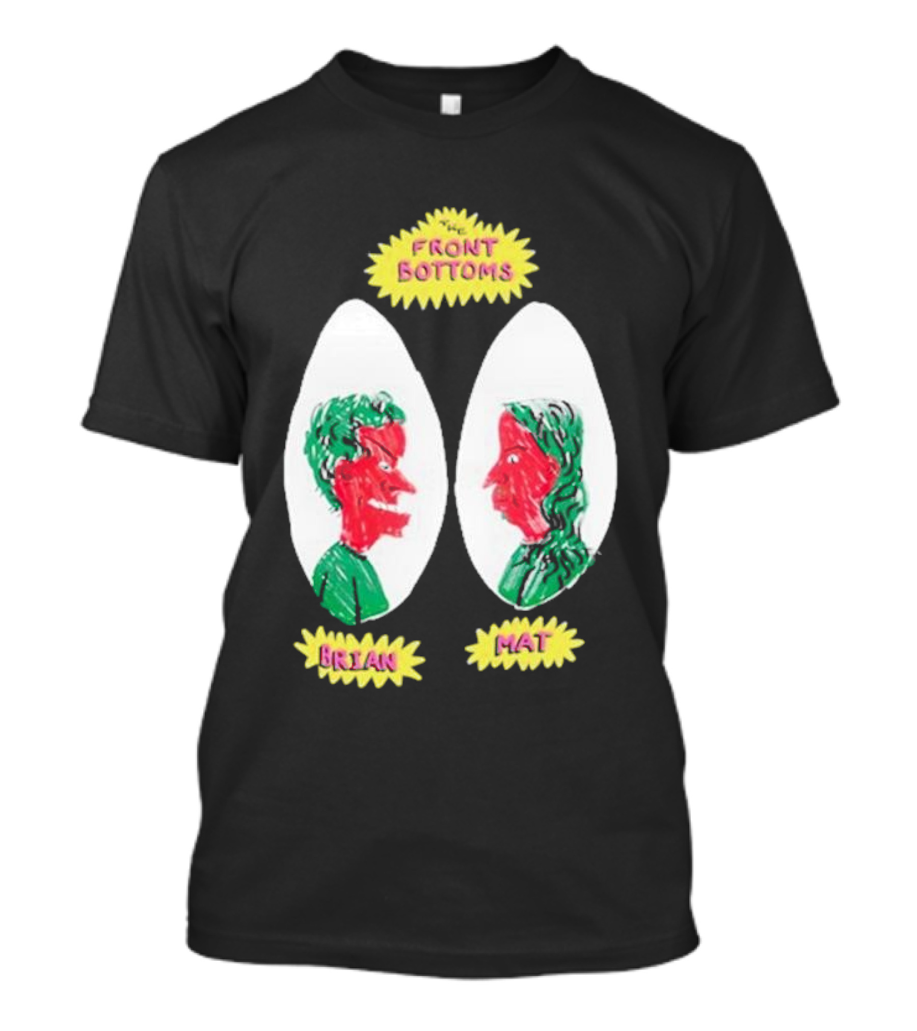 Front Bottoms Brian Mat Cartoon Drawing T-Shirt