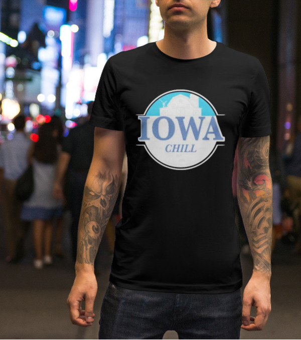 Iowa Chill Barn Windmill Circle T-Shirt
