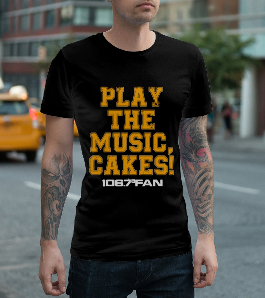 106.7 The Fan Play The Music Cakes The Junkies T-Shirt