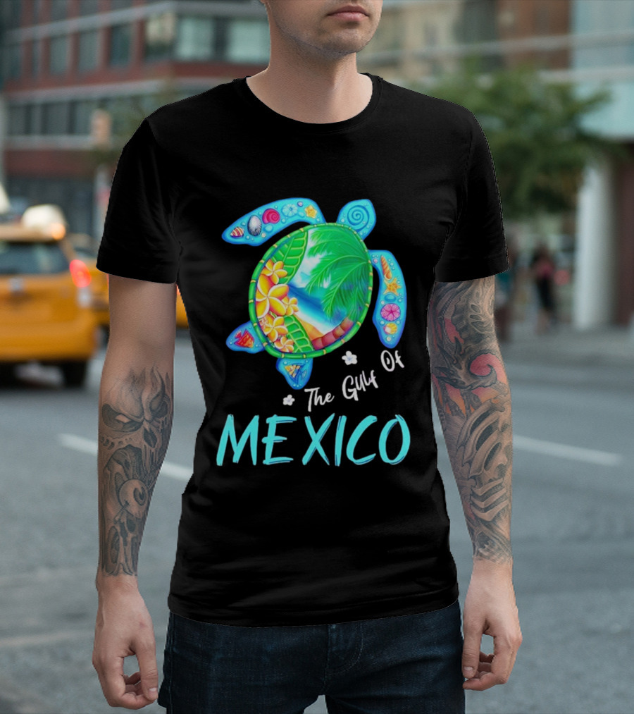 The Gulf Of Mexico Turtle Summer Beach Souvenir T-Shirt