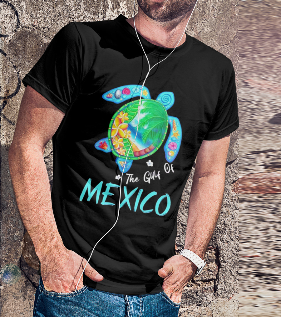 The Gulf Of Mexico Turtle Summer Beach Souvenir T-Shirt