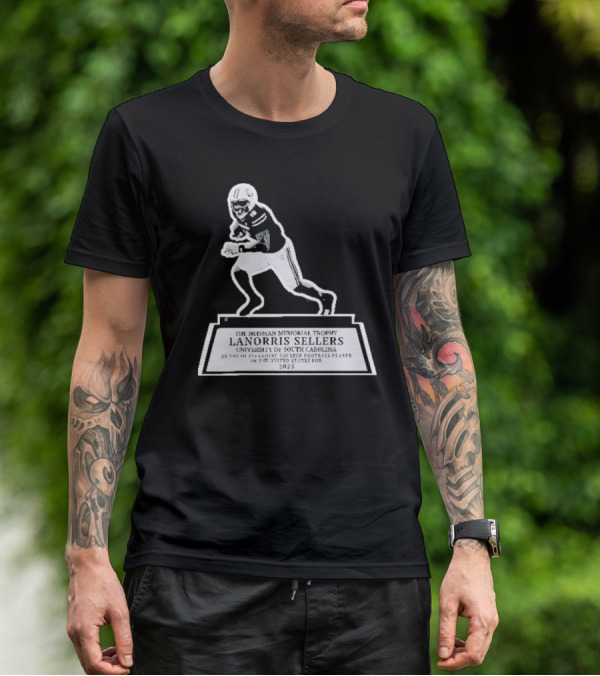 The Heisman Memorial Trophy Lanorris Sellers Football Statue T-Shirt