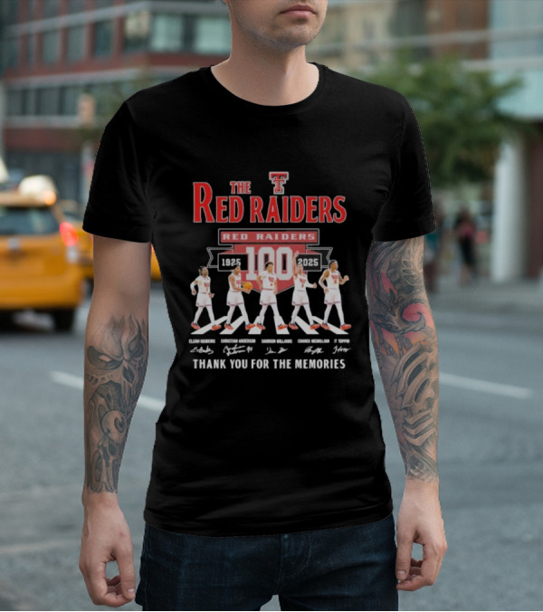 The Red Raiders Abbey Road 100 Years 1925 2025 Thank You For The Memories T-Shirt
