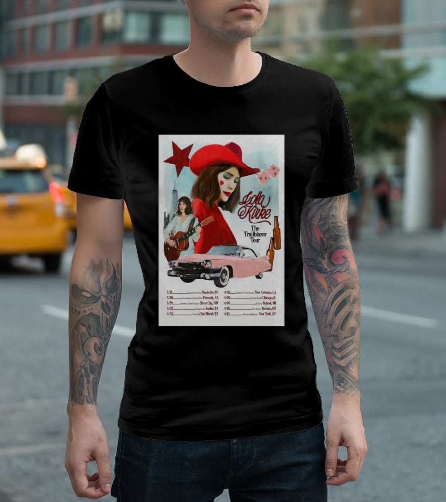 Lola Kirke The Trailblazer Tour 2025 Nashville Austin Chicago Toronto New York T-Shirt