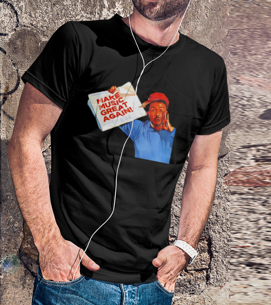 Timbo Land Make Music Great Again Newspaper Character T-Shirt