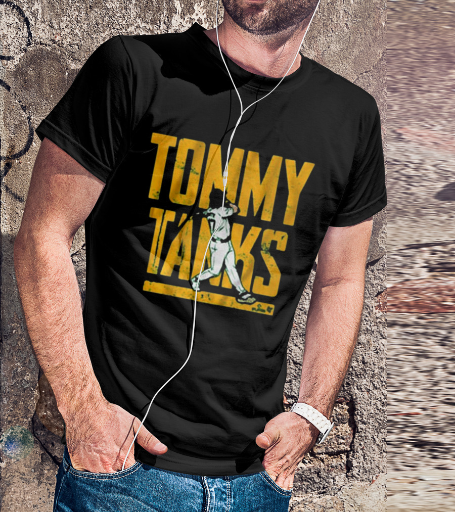 Tommy Tanks Baseball Player Silhouette T-Shirt