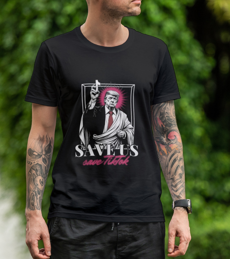 Save US Save TikTok Trump Halo Artwork T-Shirt