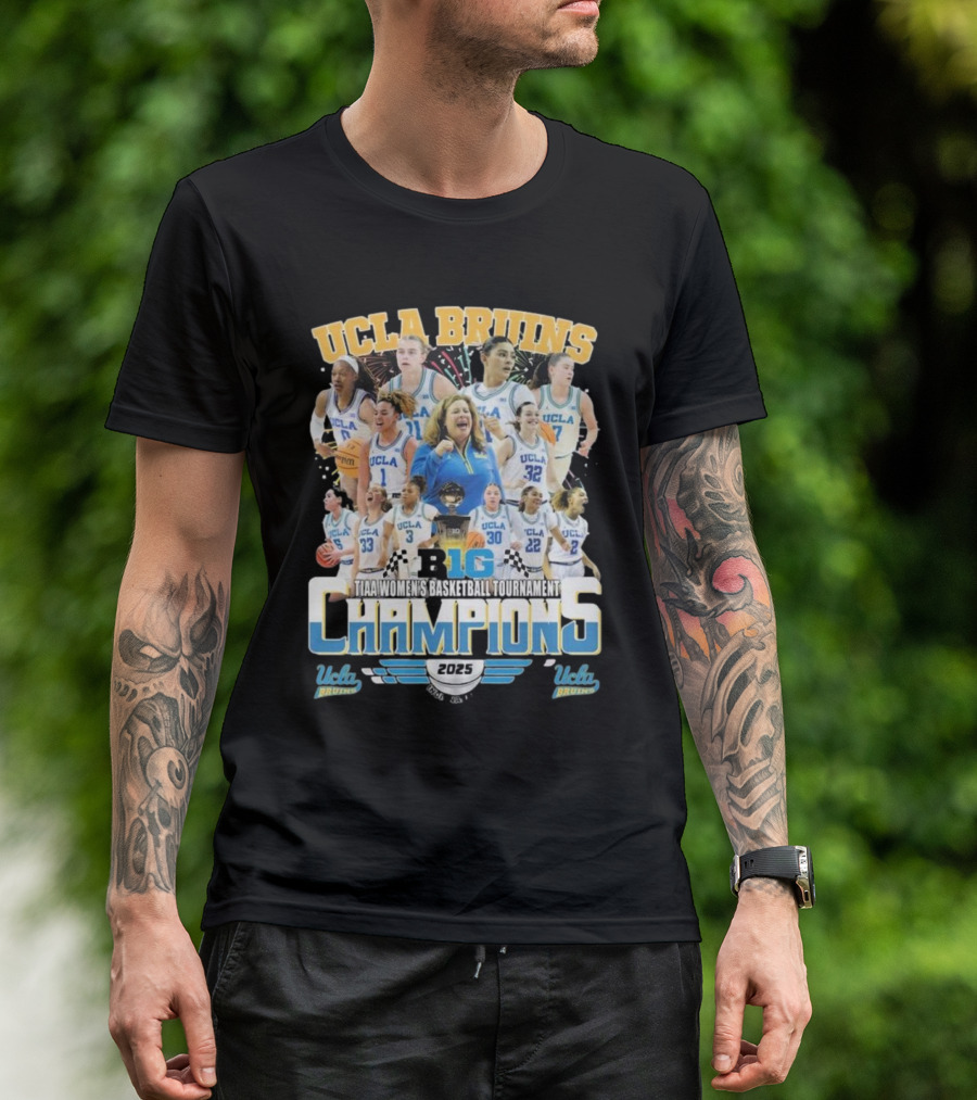 UCLA Bruins B1G TIAA Women's Basketball Tournament Champions 2025 T-Shirt