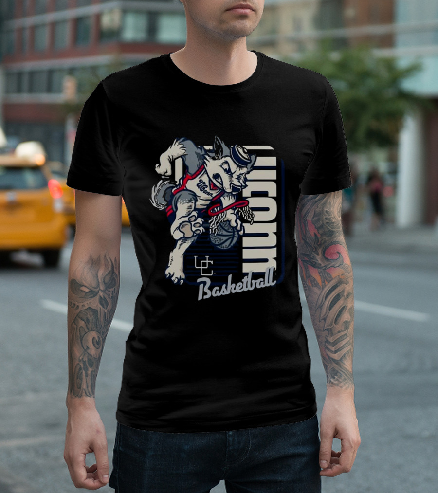 UConn Huskies Basketball Mascot Dunk UConn Basketball 2025 T-Shirt