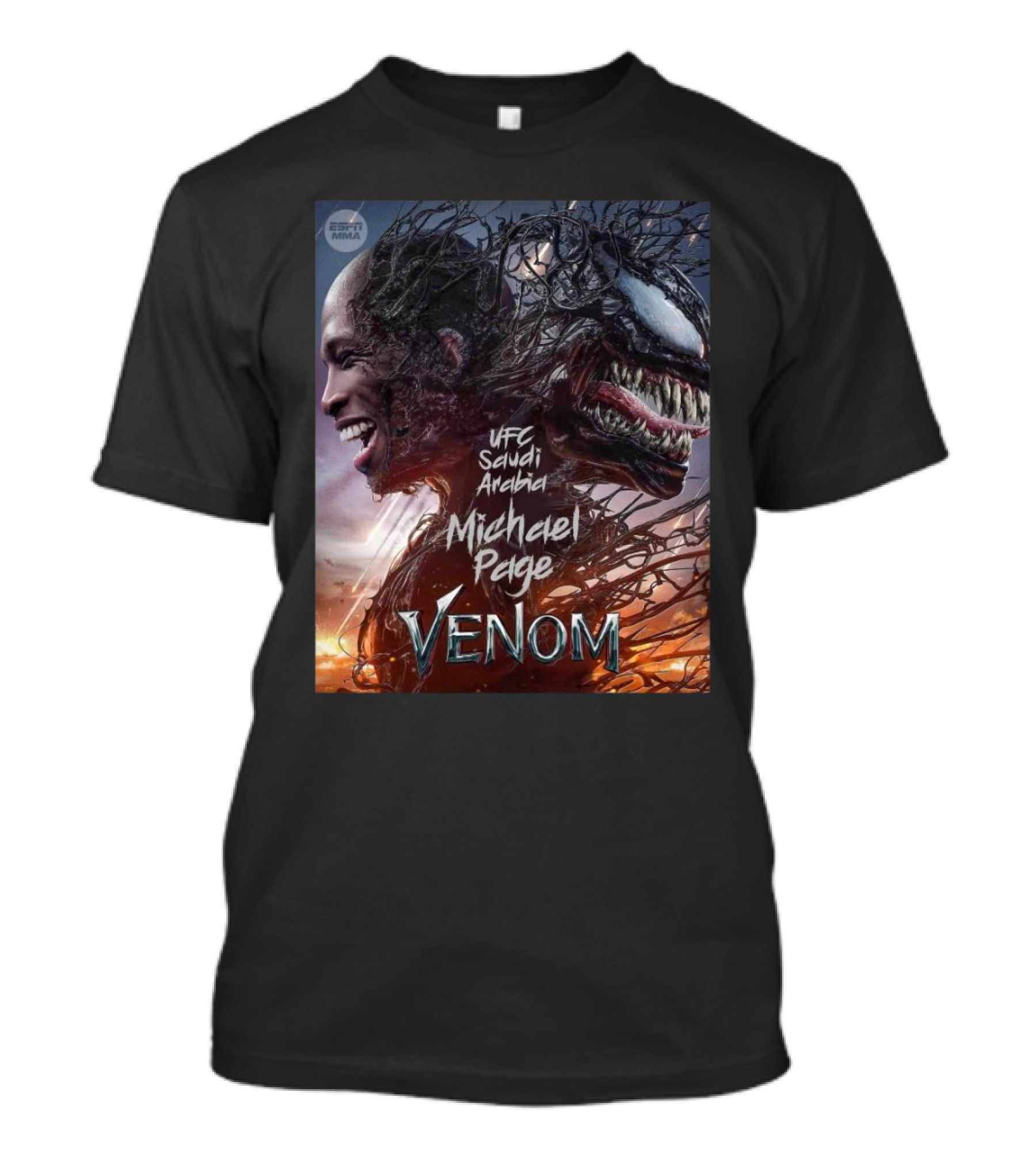UFC Saudi Arabia Michael Page Venom ESPN MMA 2025 T-Shirt