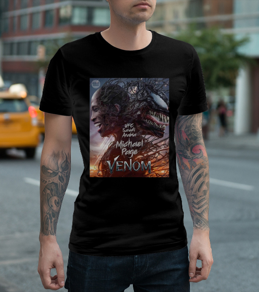 UFC Saudi Arabia Michael Page Venom ESPN MMA 2025 T-Shirt