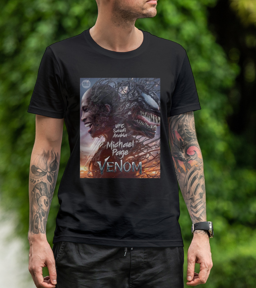 UFC Saudi Arabia Michael Page Venom ESPN MMA 2025 T-Shirt
