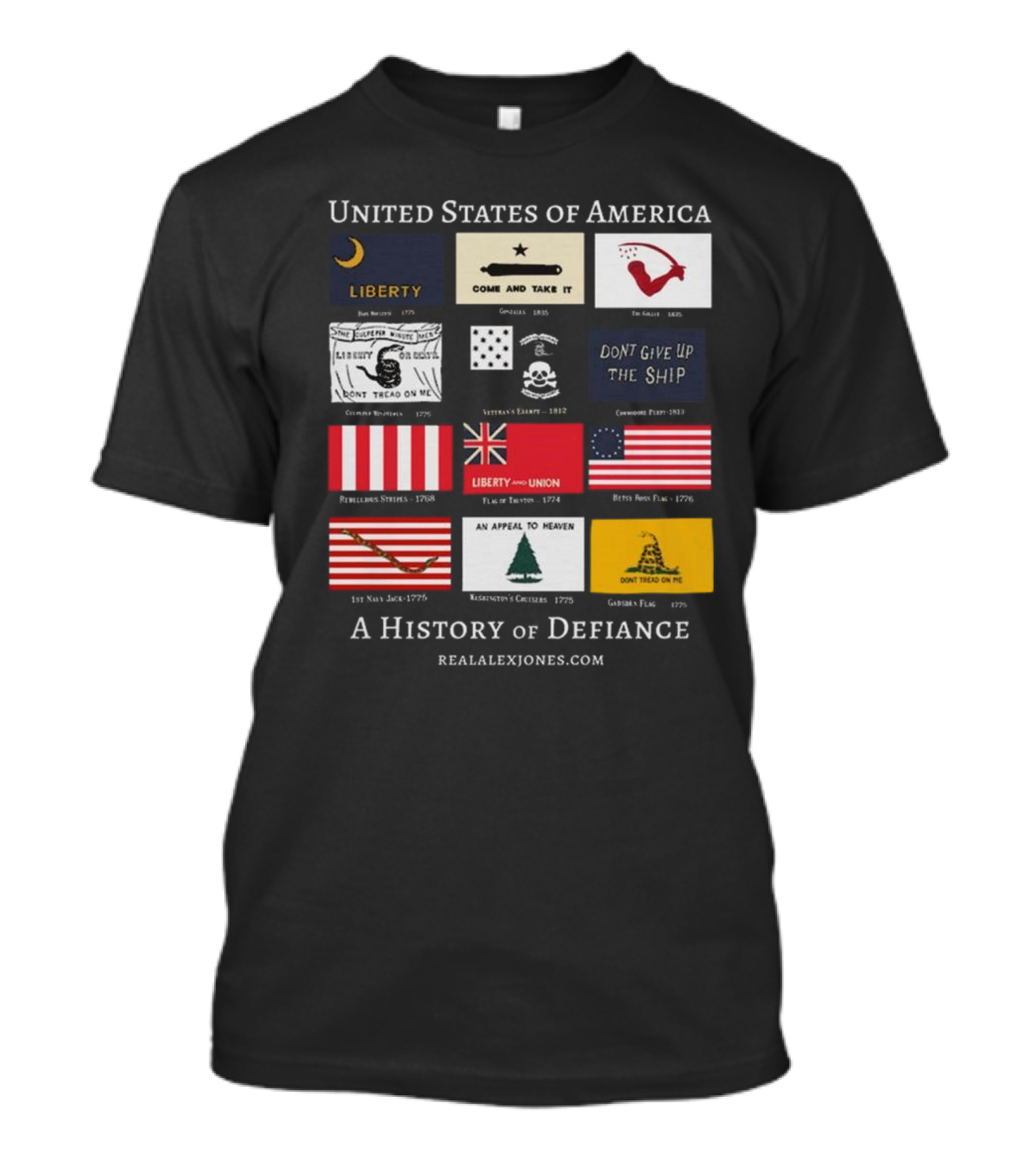 United States Of America Liberty Come And Take It Historical Flags A History Of Defiance T-Shirt