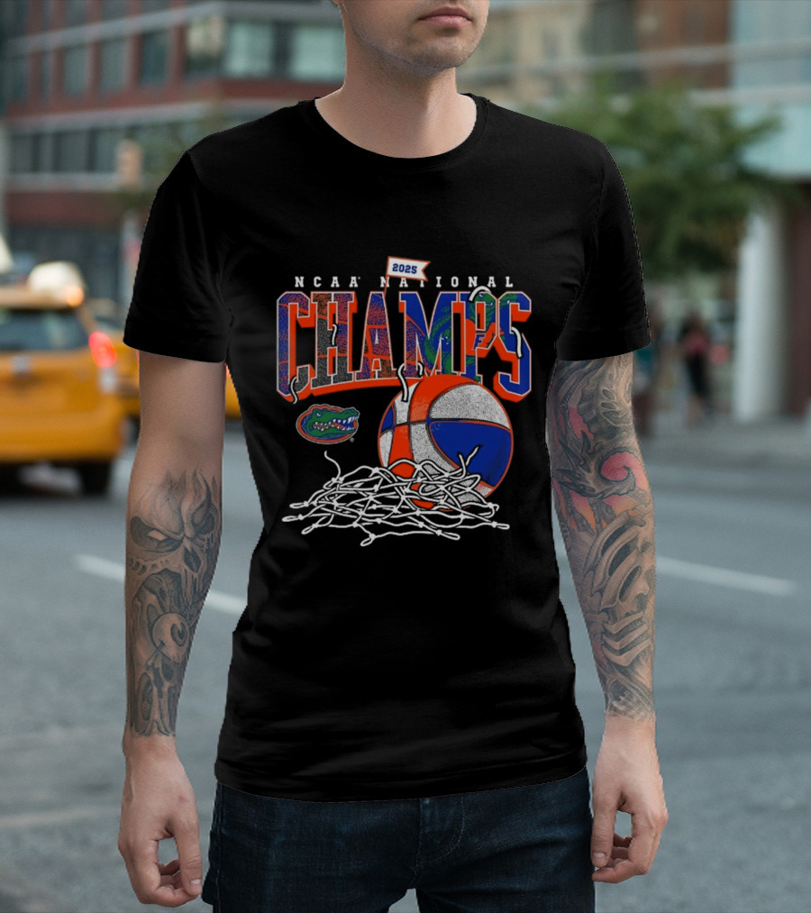NCAA National Champs 2025 Florida Gators Basketball Victory T-Shirt
