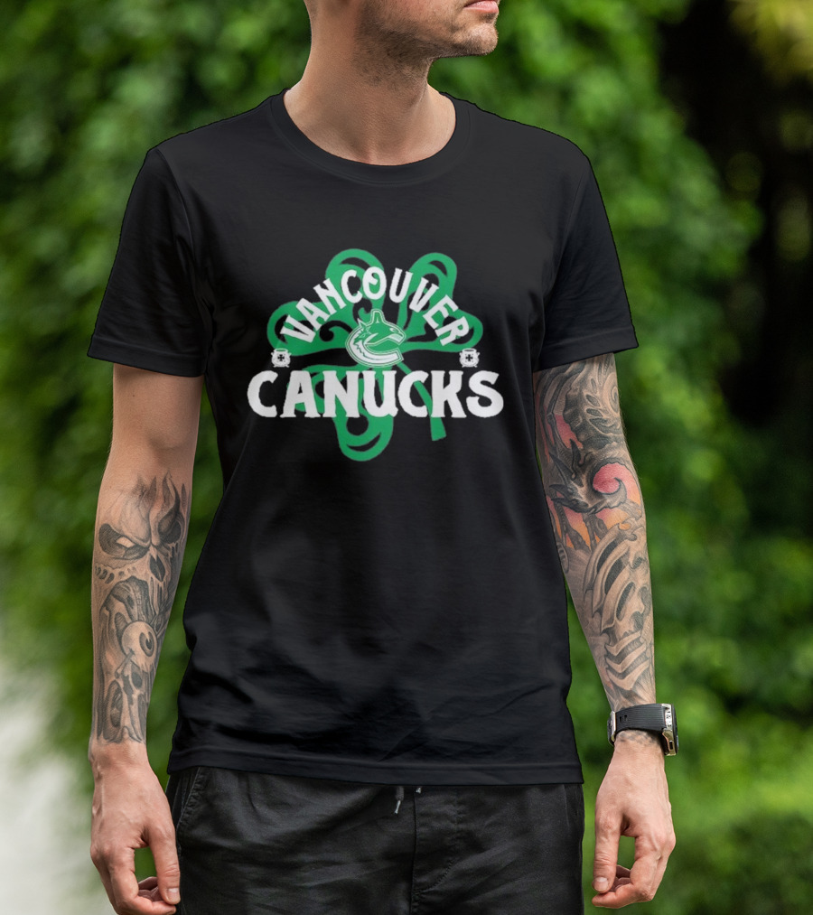 Vancouver Canucks St. Patrick’s Day Shamrock T-Shirt