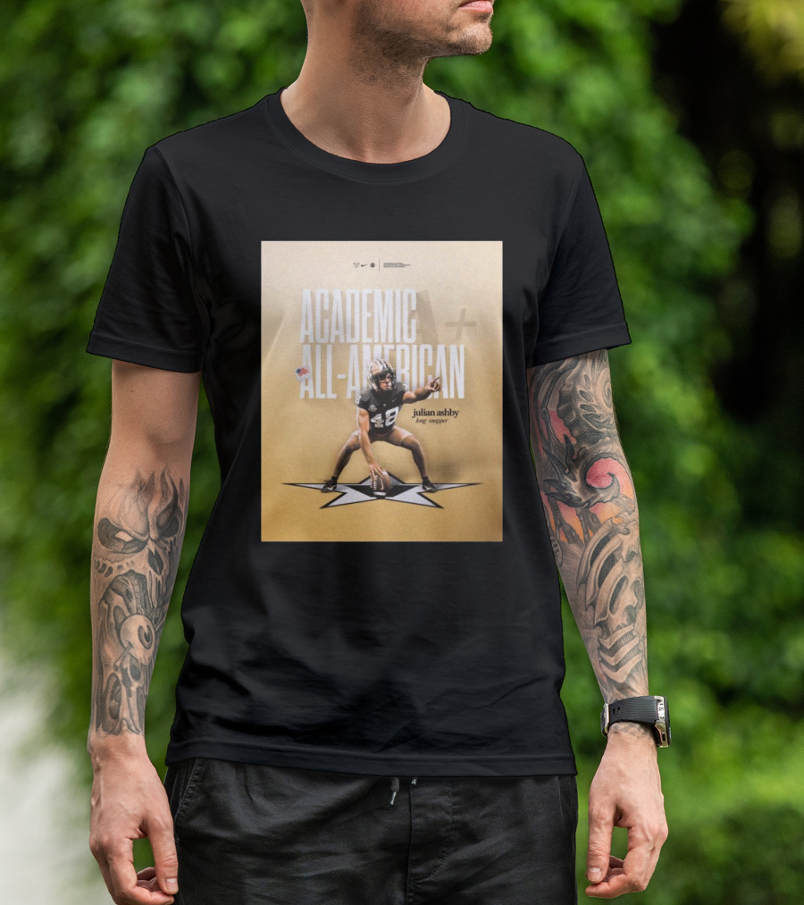 Vanderbilt Football Julian Ashby Academic All-American Long Snapper T-Shirt