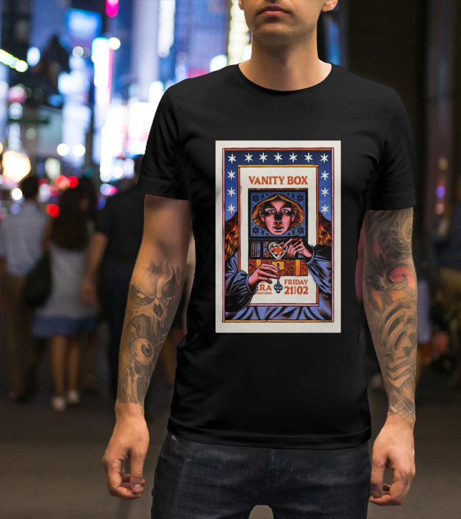 Vanity Box Vera Space Siren Friday February 21 2025 Groningen T-Shirt