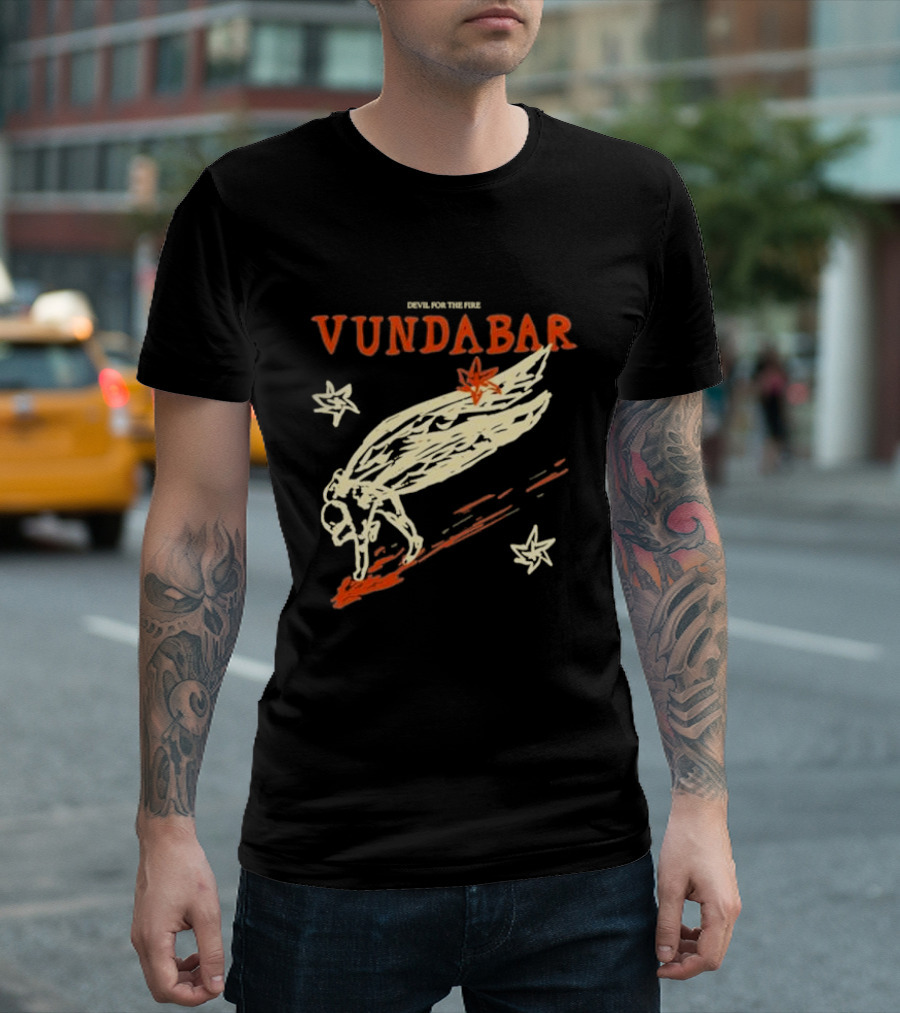 Vundabar Devil For The Fire Winged Creature And Stars T-Shirt