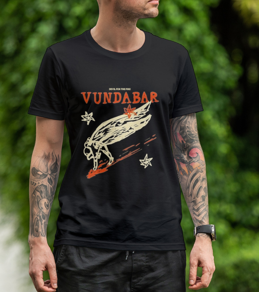 Vundabar Devil For The Fire Winged Creature And Stars T-Shirt