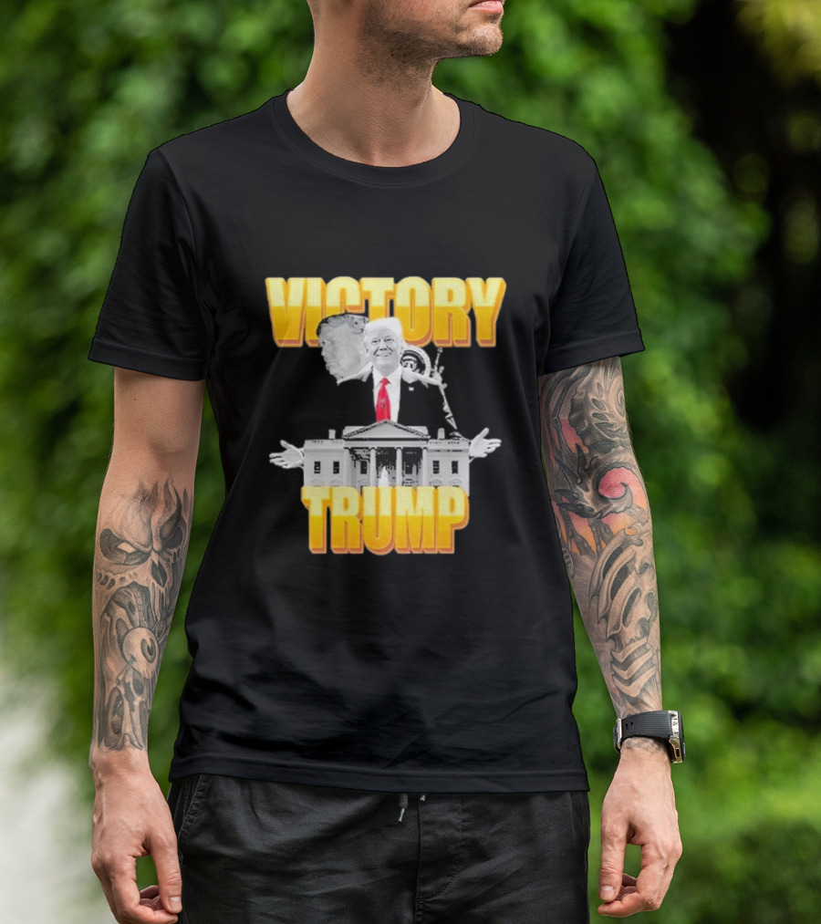 Victory Trump Statue White House Imagery T-Shirt