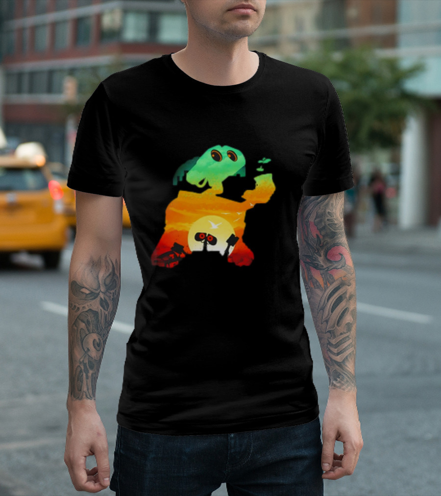 Wall-E Cosmic Recycler Sunset Silhouette T-Shirt